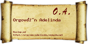 Orgován Adelinda névjegykártya